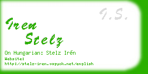 iren stelz business card