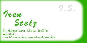 iren stelz business card